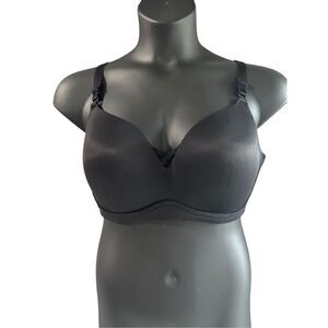 Torrid Women's Dream Wire-Free Mastectomy Bra Rich Black Size 40DDD